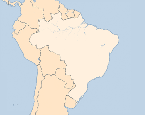 Karta Brasilien