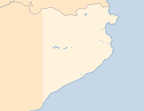 Karta Costa Brava