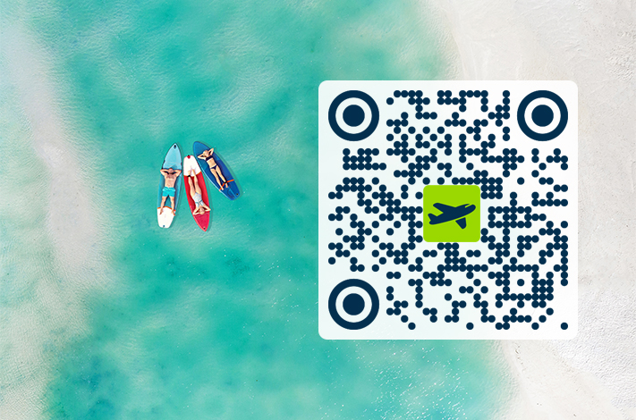 Skanna koden för att ladda ner vår app.